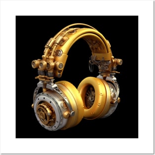 Steampunk Headphones Posters and Art